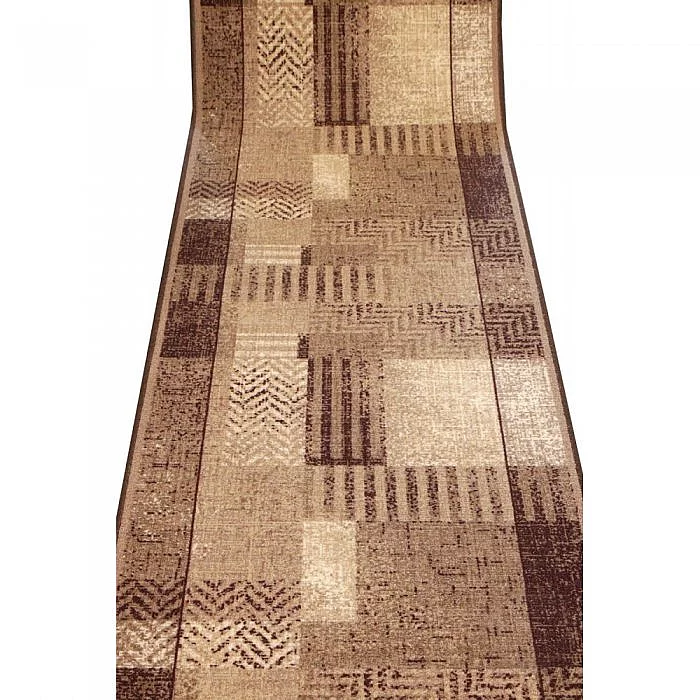 Běhoun Essenza 17 světle hnědý - 1 M šíře 100 cm