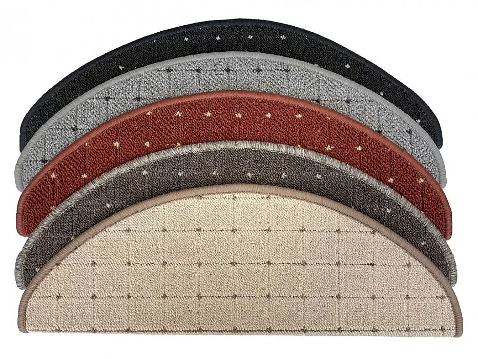 Nášlapy na schody Udinese (půlkruh-obdélník) - Udinese terra 24 x 65 cm půlkruh