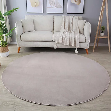 Kusový koberec kruh Sky 5400 beige - Kruh 160 cm průměr
