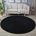 Kusový koberec kruh Sky 5400 black - Kruh 200 cm průměr