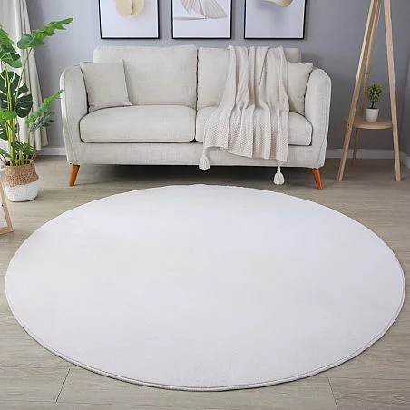 Kusový koberec kruh Sky 5400 cream - Kruh 160 cm průměr