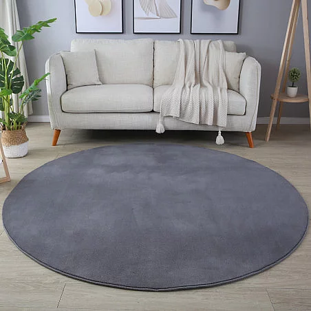 Kusový koberec kruh Sky 5400 grey - Kruh 200 cm průměr