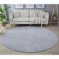 Kusový koberec kruh Sky 5400 silver - Kruh 120 cm průměr