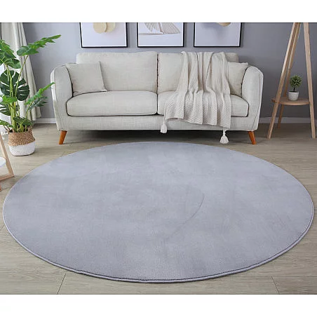 Kusový koberec kruh Sky 5400 silver - Kruh 160 cm průměr