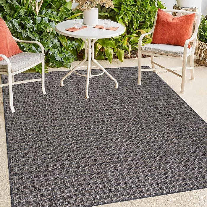 Venkovní kusový koberec Zagora 4513 black - 200 x 290 cm