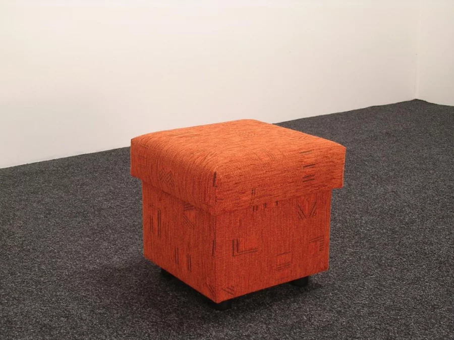 TABURET 40x40 - s nebo bez úložného prostoru, látky B