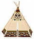 Dětské tepee design hnědý - Dětské tepee design hnědý