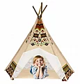 Dětské tepee design hnědý - Dětské tepee design hnědý - Dětské tepee design hnědý - SLEVA